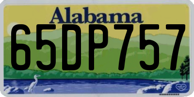 AL license plate 65DP757