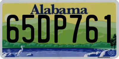AL license plate 65DP761