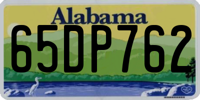 AL license plate 65DP762
