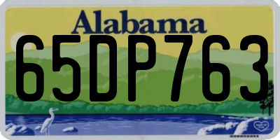 AL license plate 65DP763