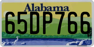 AL license plate 65DP766