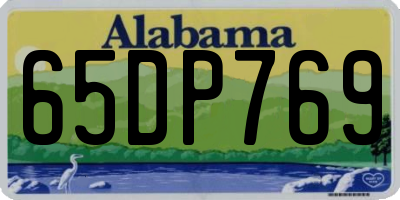 AL license plate 65DP769