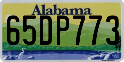 AL license plate 65DP773
