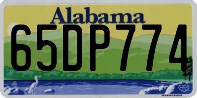 AL license plate 65DP774
