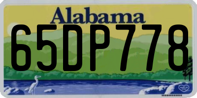 AL license plate 65DP778