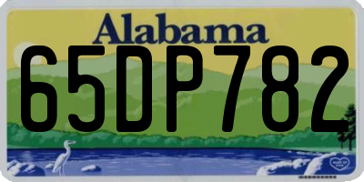 AL license plate 65DP782