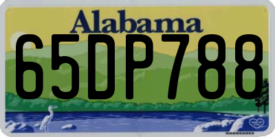AL license plate 65DP788