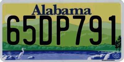 AL license plate 65DP791