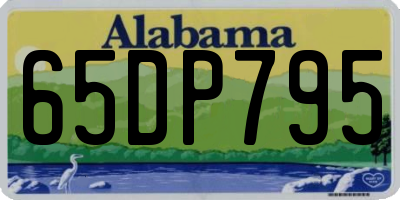 AL license plate 65DP795