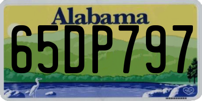 AL license plate 65DP797