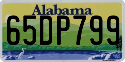 AL license plate 65DP799