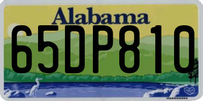 AL license plate 65DP810
