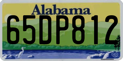 AL license plate 65DP812