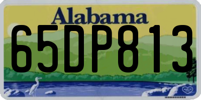 AL license plate 65DP813