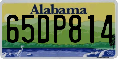 AL license plate 65DP814