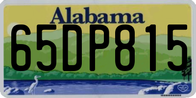 AL license plate 65DP815