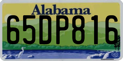AL license plate 65DP816