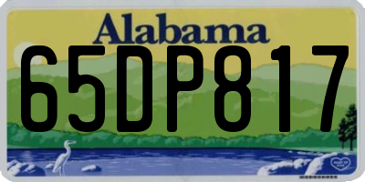 AL license plate 65DP817