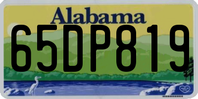 AL license plate 65DP819