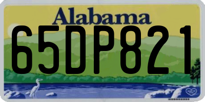 AL license plate 65DP821