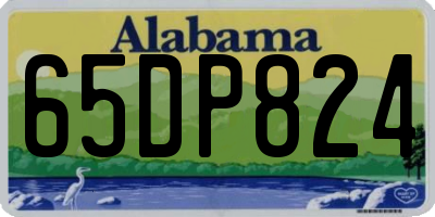 AL license plate 65DP824