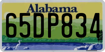 AL license plate 65DP834