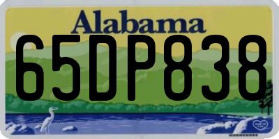 AL license plate 65DP838