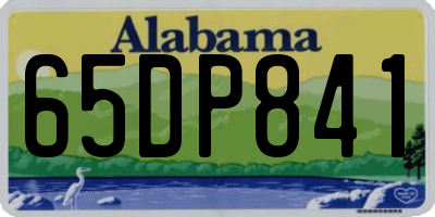 AL license plate 65DP841