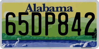 AL license plate 65DP842