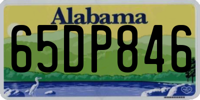 AL license plate 65DP846