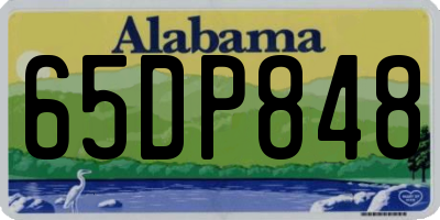 AL license plate 65DP848