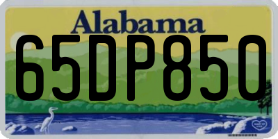 AL license plate 65DP850