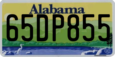 AL license plate 65DP855