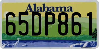 AL license plate 65DP861