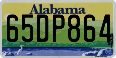 AL license plate 65DP864