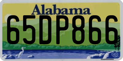 AL license plate 65DP866