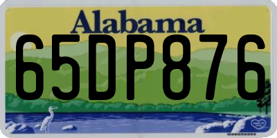 AL license plate 65DP876