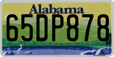 AL license plate 65DP878