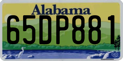 AL license plate 65DP881
