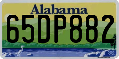 AL license plate 65DP882