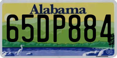 AL license plate 65DP884