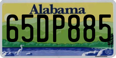 AL license plate 65DP885