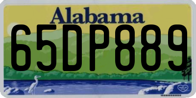 AL license plate 65DP889