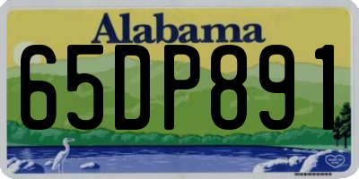 AL license plate 65DP891
