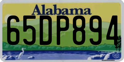 AL license plate 65DP894