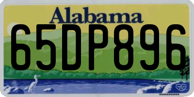 AL license plate 65DP896