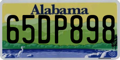 AL license plate 65DP898