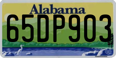 AL license plate 65DP903