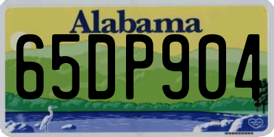 AL license plate 65DP904