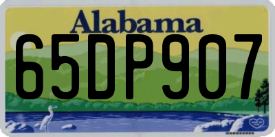 AL license plate 65DP907